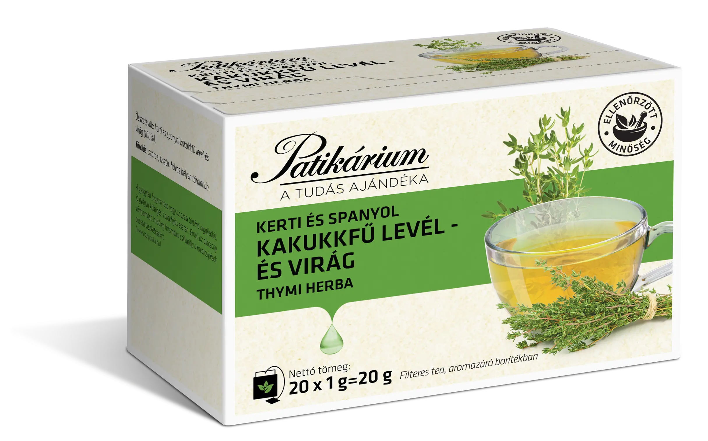 Kakukkfű levél és virág