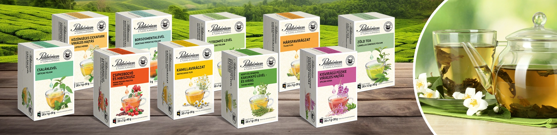 Teák, filteres teák, tasakolt teák